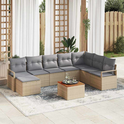 Havesofa Sæt Med Pude 8 Dele Polyrattan