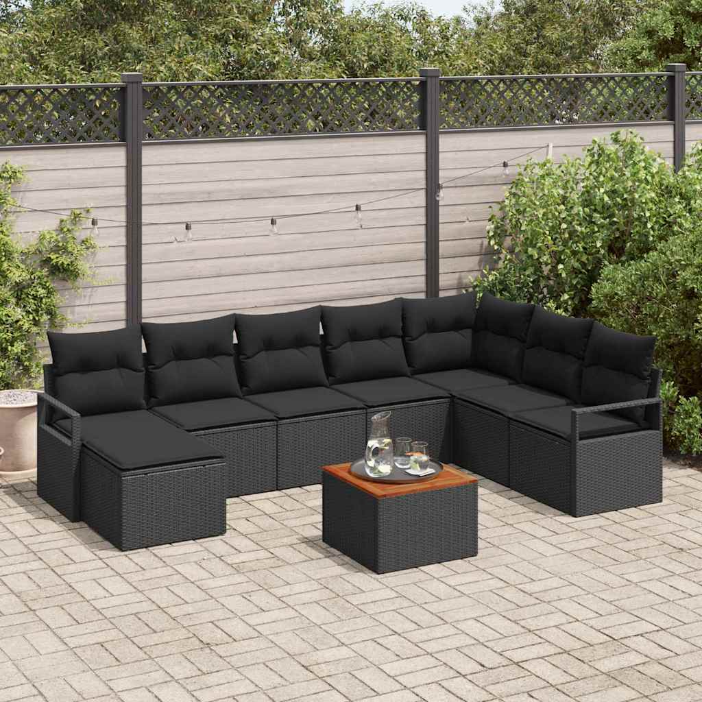 Havesofa Sæt 9 Stk. Polyrattan - Variant 3347744