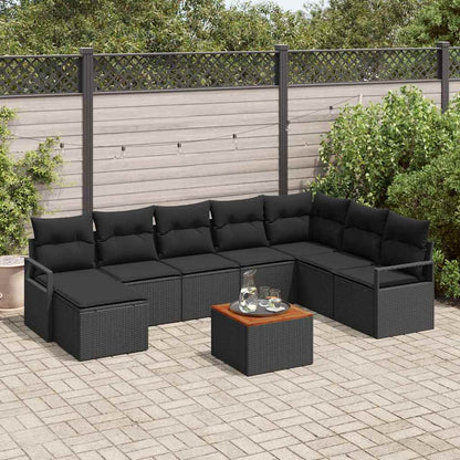 Havesofa Sæt 9 Stk. Polyrattan - Variant 3347744