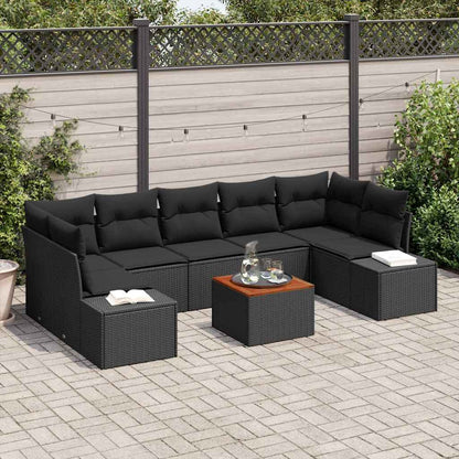 Havesofa Sæt Med Pude 8 Dele Polyrattan - Variant 3347926