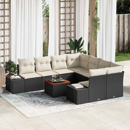 Havesofa Sæt Med Pude 9 Dele Polyrattan - Variant 3347936