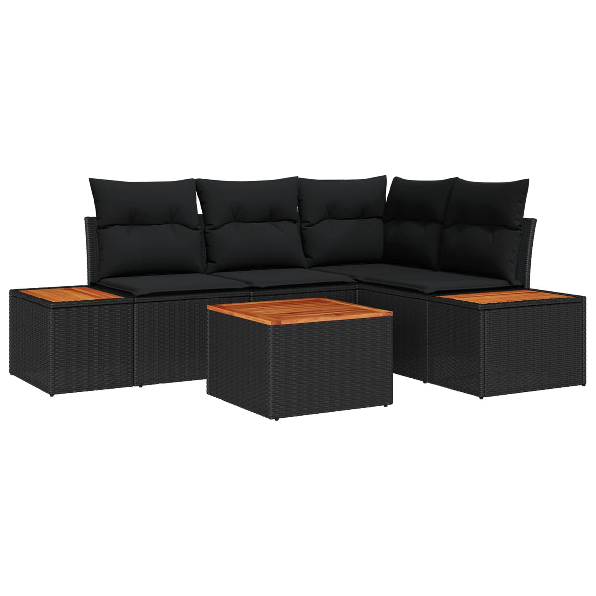 Havesofa Sæt 5 Stk. Poly Rattan - Variant 3348079