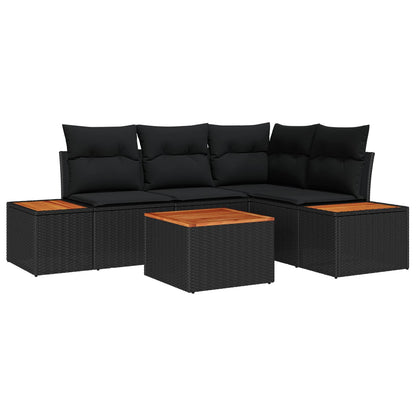 Havesofa Sæt 5 Stk. Poly Rattan - Variant 3348079
