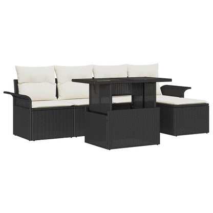Havesofa Sæt Med Pude 8 Dele Poly Rattan - Billede 2