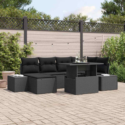 Havesofa Sæt 7 Stk. Og Polyrattan - Variant 3349219