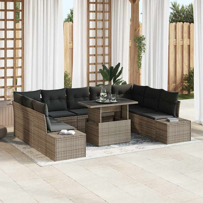 Havesofa Sæt 10 Stk. Polyrattan - Variant 3349245