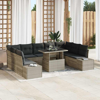 Havesofa Sæt 10 Stk. Polyrattan - Variant 3349248