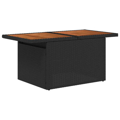 Havesofa Sæt 8 Stk. Sort Og Cream Polyrattan - Billede 5