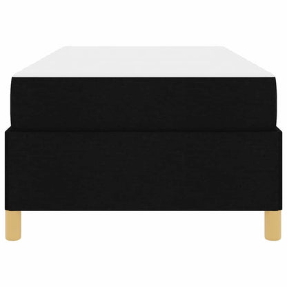 Box Spring Seng Med Madras Sort Og Hvid 90 X 200 Cm Stof - Billede 7