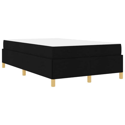 Box Spring Seng Sort Og Hvid Og Sort 120 X 190 Cm Stof - Billede 2