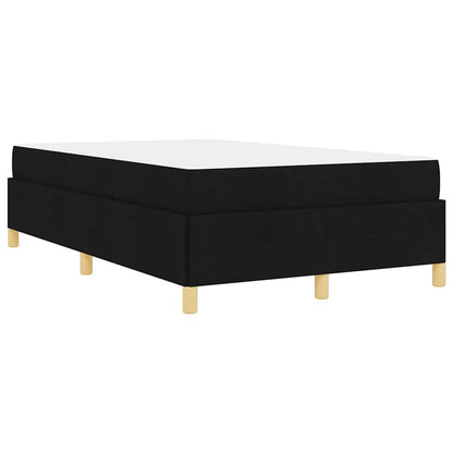 Box Spring Seng Sort Og Hvid Og Sort 120 X 190 Cm Stof - Billede 8