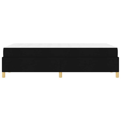 Box Spring Seng Sort Og Hvid Og Sort 120 X 190 Cm Stof - Billede 7