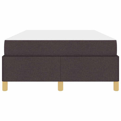 Box Spring Seng Hvid Og Mørkebrun 120 X 200 Cm Polyester - Billede 7