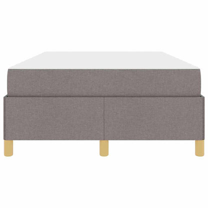 Box Spring Seng Med Madras Taupe Og Hvid 120 X 200 Cm Stof - Billede 6