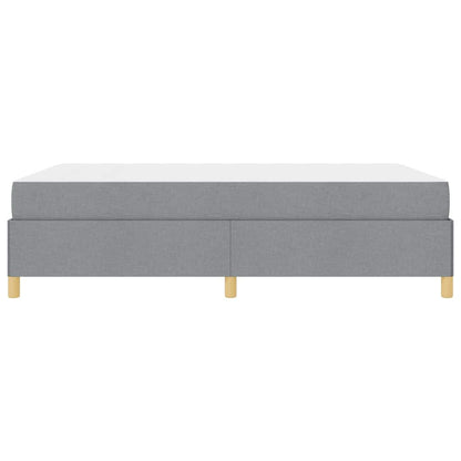 Box Spring Seng Lys Grå Og Hvid Og Lys Grå 140 X 190 Cm Stof - Billede 7
