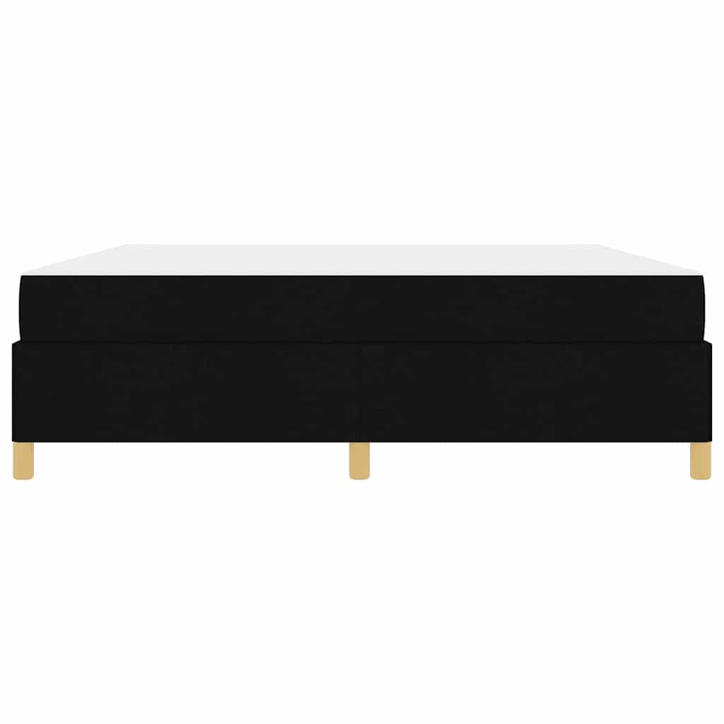 Box Spring Seng Sort Og Hvid Og Sort 180 X 200 Cm Stof - Billede 7