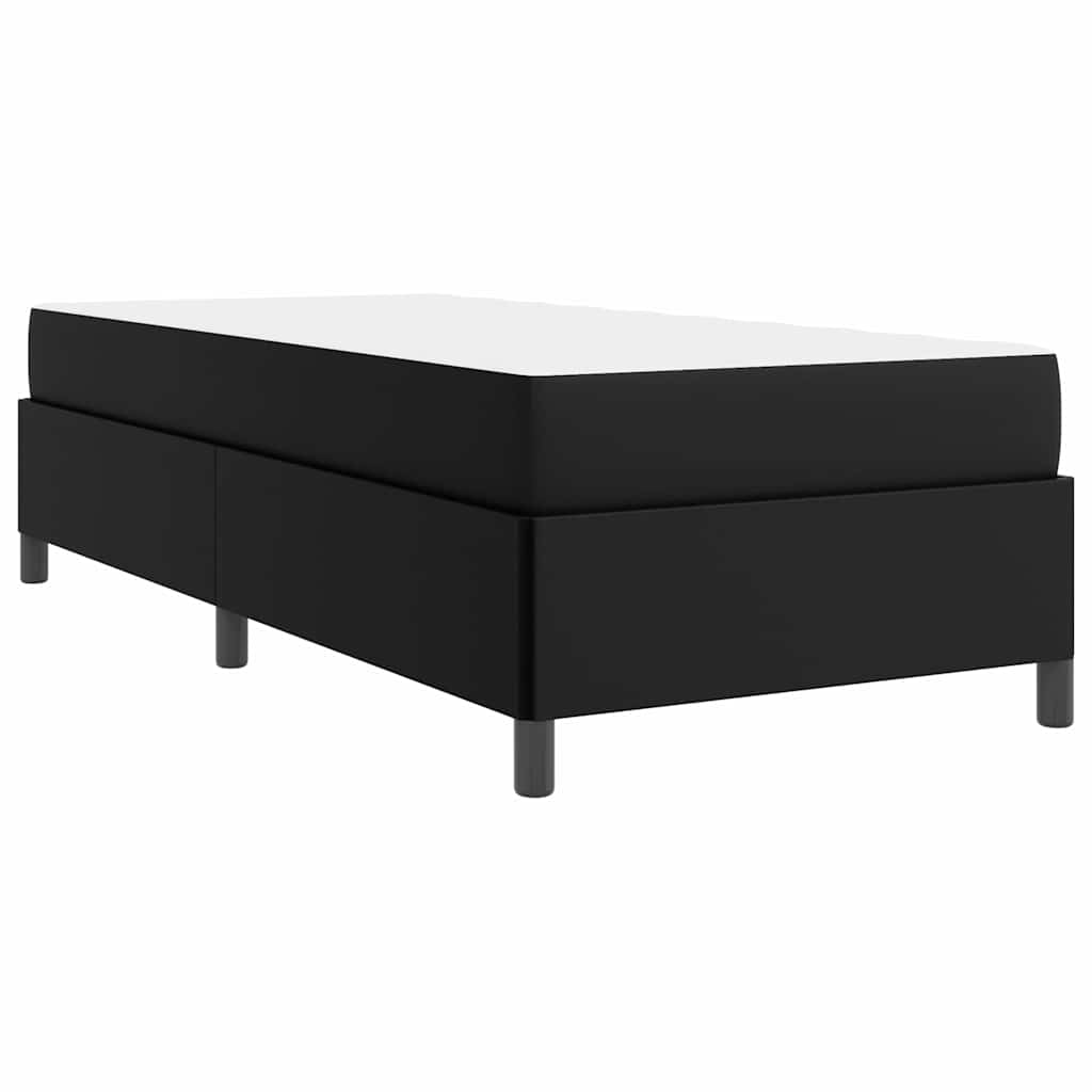 Sengeramme Med Madras Med Madras Sort 90 X 190 Cm Kunstlæder - Billede 10