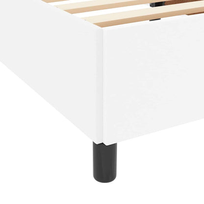 Sengeramme Med Madras Med Madras Hvid 90 X 190 Cm Kunstlæder - Billede 9
