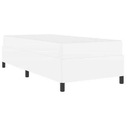 Sengeramme Med Madras Med Madras Hvid 90 X 190 Cm Kunstlæder - Billede 2