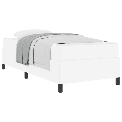 Sengeramme Med Madras Med Madras Hvid 90 X 190 Cm Kunstlæder - Billede 3