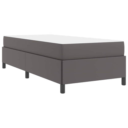 Sengeramme Med Madras Med Madras Grå 90 X 190 Cm Kunstlæder - Billede 8