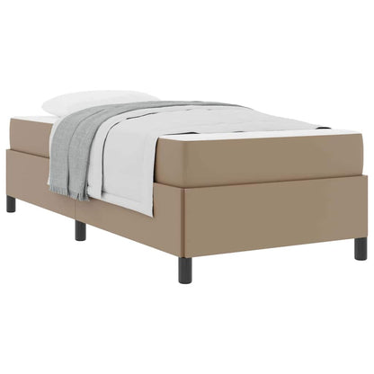 Sengeramme Med Madras Cappuccino 90 X 190 Cm Kunstlæder - Billede 3