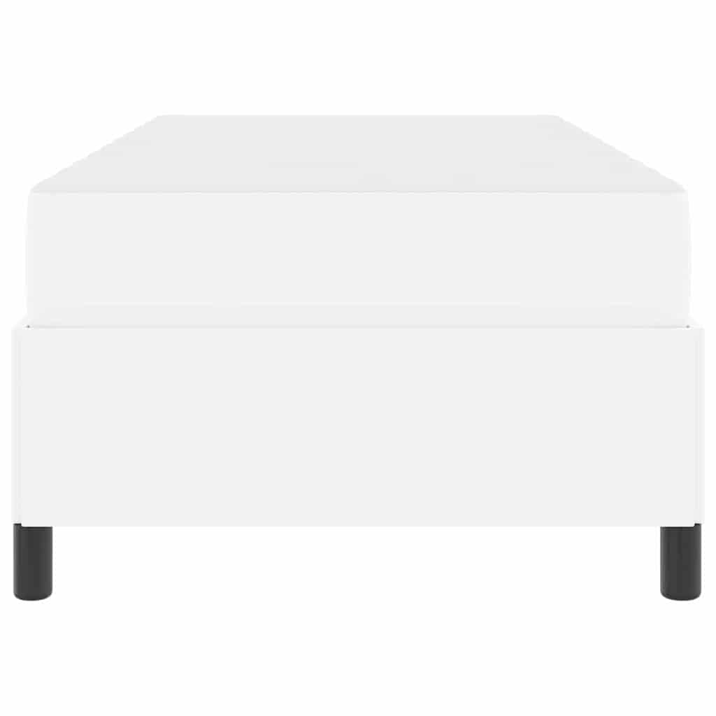 Sengeramme Med Madras Med Madras Hvid 90 X 200 Cm Kunstlæder - Billede 7