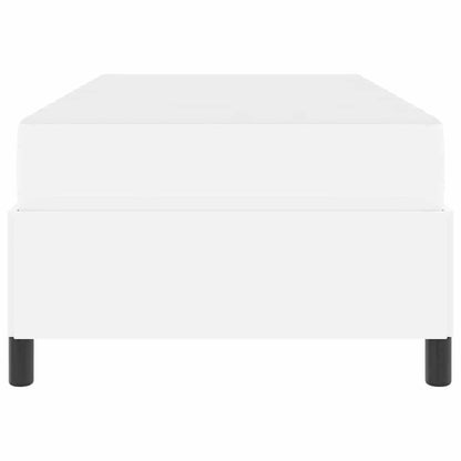 Sengeramme Med Madras Med Madras Hvid 90 X 200 Cm Kunstlæder - Billede 7