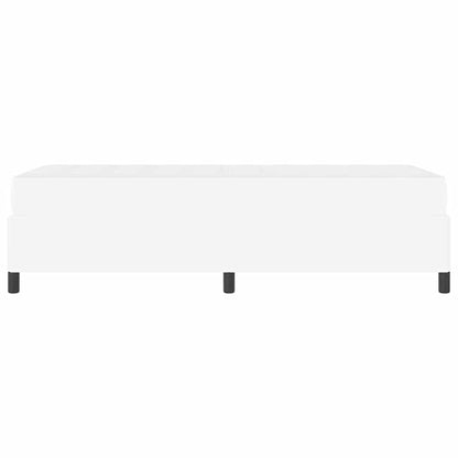 Sengeramme Med Madras Med Madras Hvid 90 X 200 Cm Kunstlæder - Billede 8