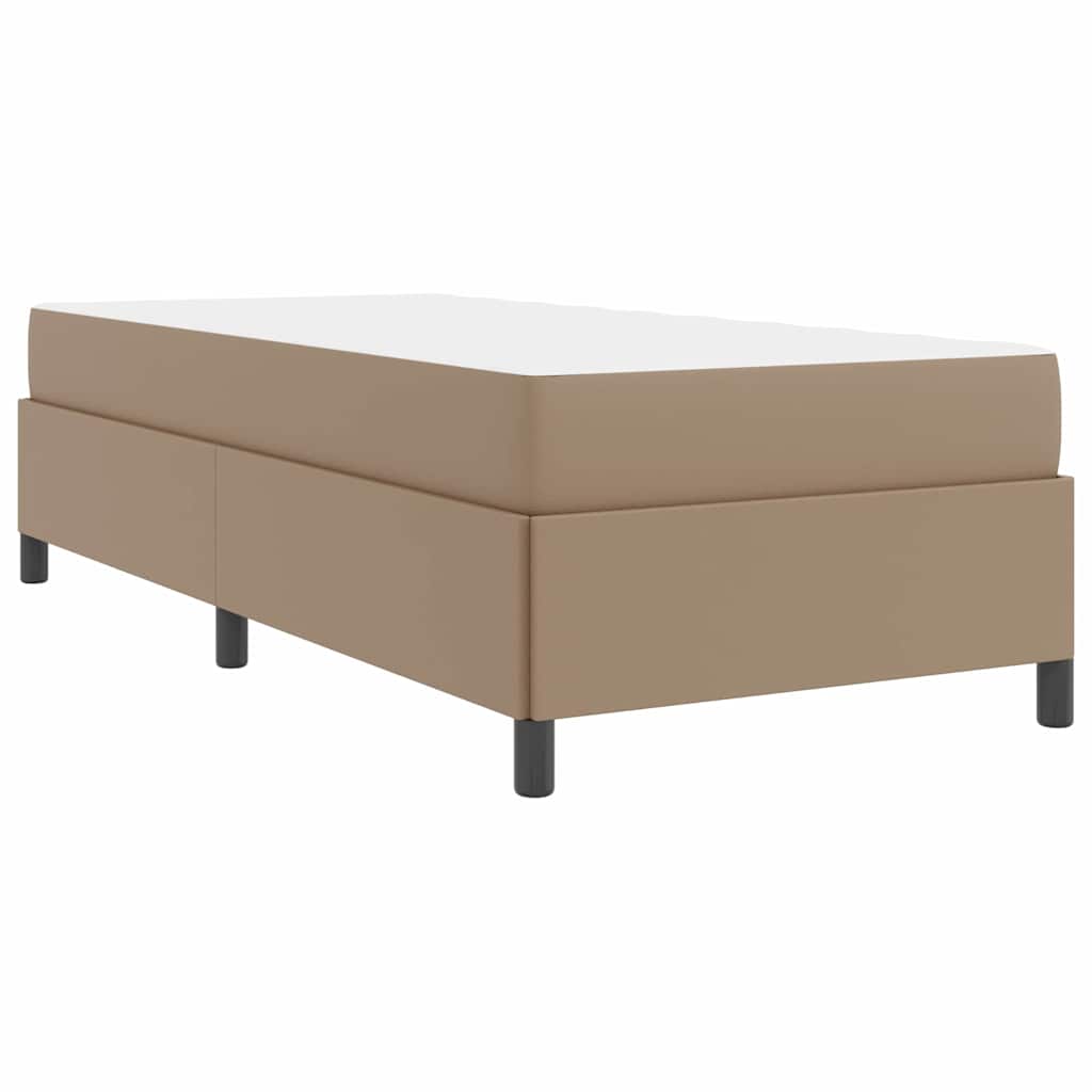 Sengeramme Med Madras Cappuccino 90 X 200 Cm Kunstlæder - Billede 8