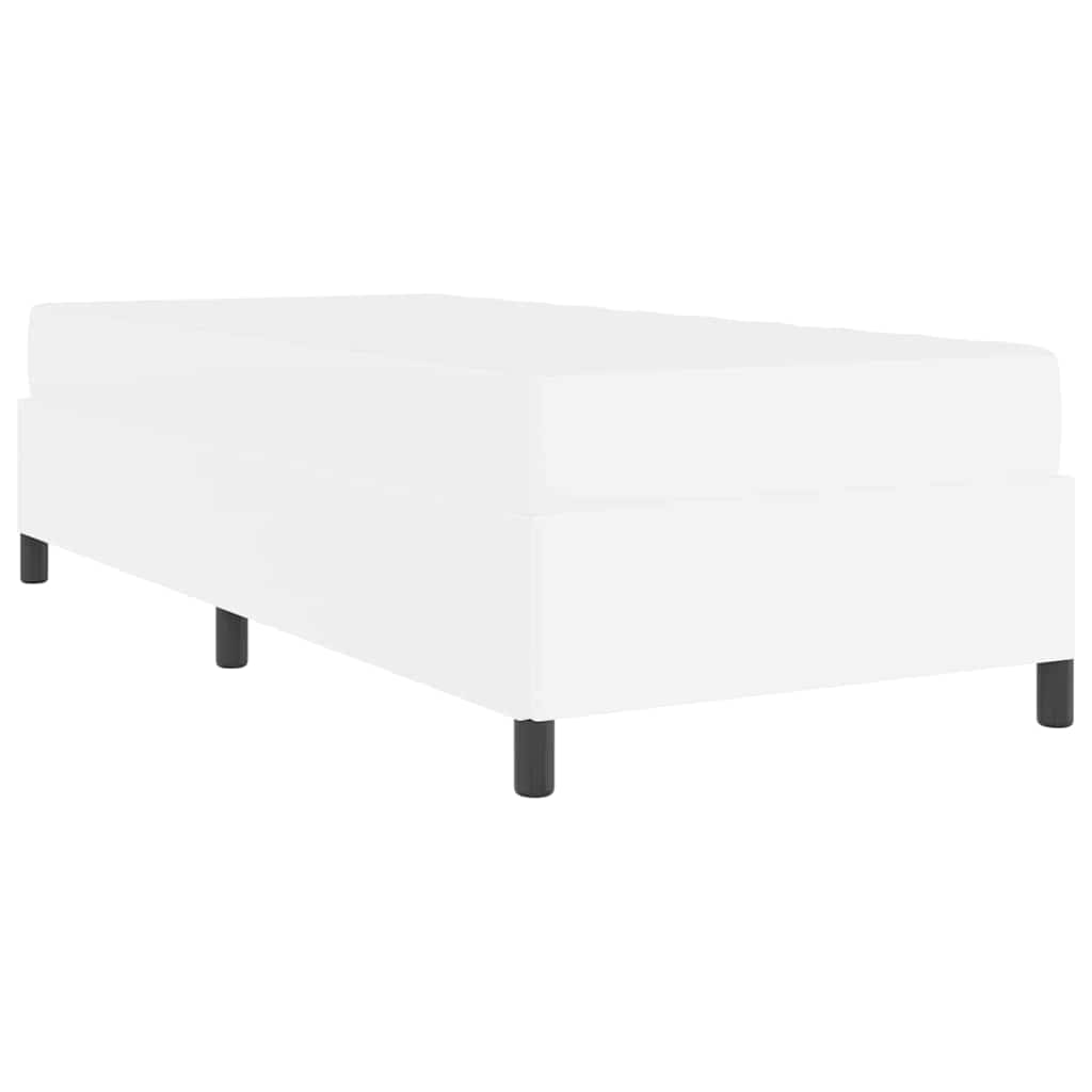 Sengeramme Med Madras Med Madras Hvid 100 X 200 Cm Kunstlæder - Billede 9