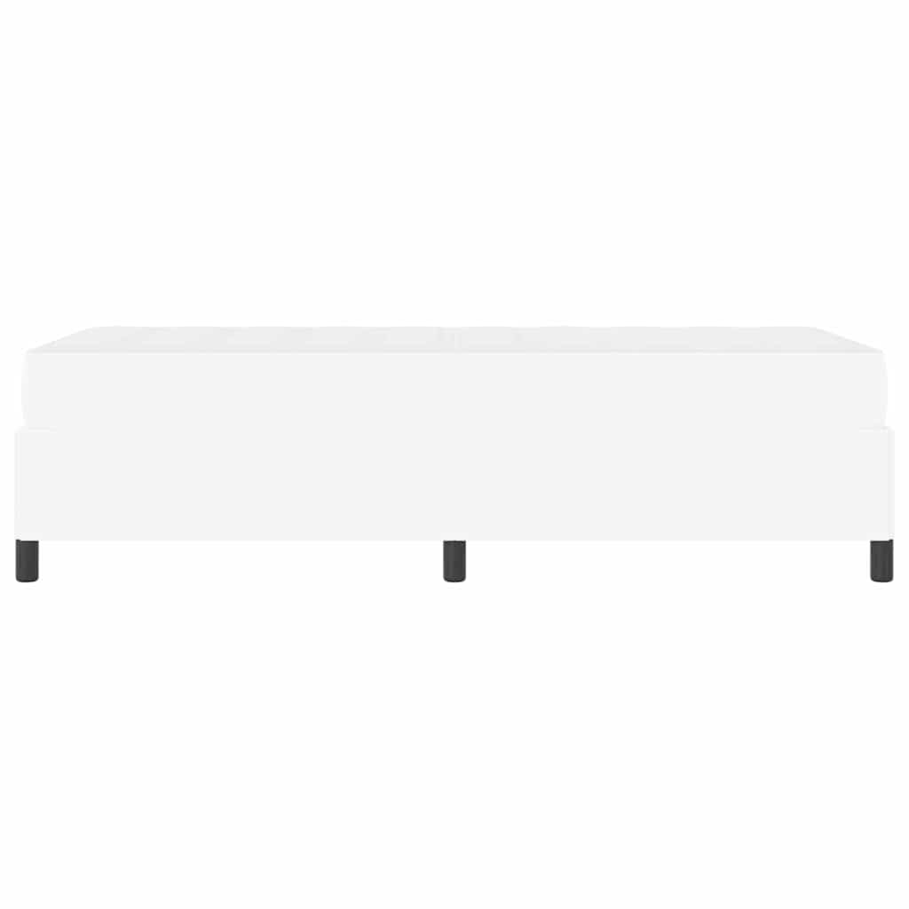 Sengeramme Med Madras Med Madras Hvid 100 X 200 Cm Kunstlæder - Billede 8