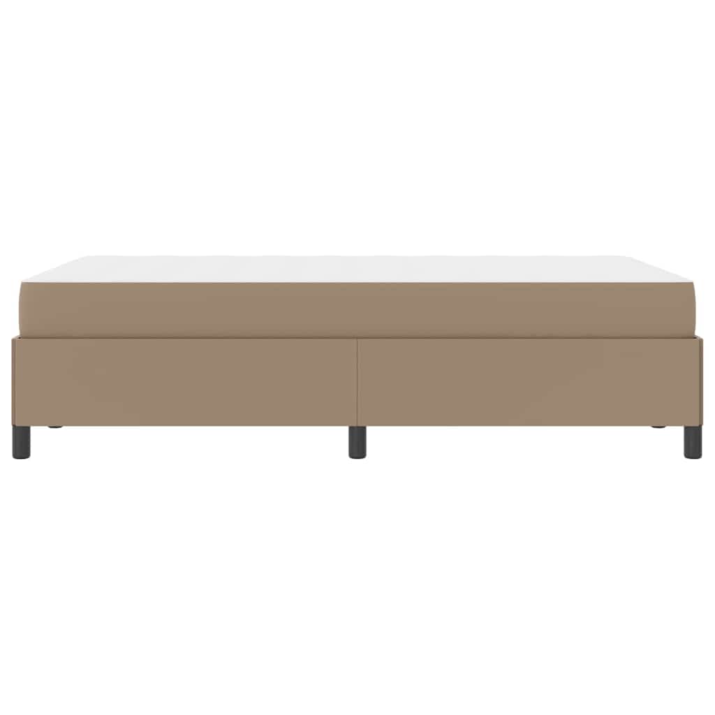 Sengeramme Med Madras Cappuccino 120 X 190 Cm Kunstlæder - Billede 7