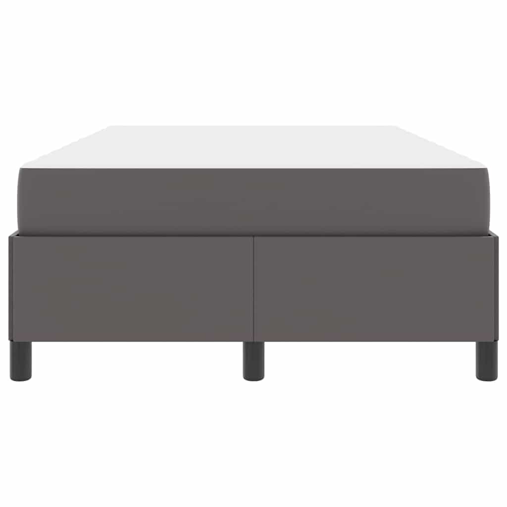 Sengeramme Med Madras Med Madras Grå 120 X 200 Cm Kunstlæder - Billede 7