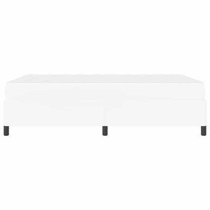 Sengeramme Med Madras Med Madras Hvid 140 X 190 Cm Kunstlæder - Billede 8