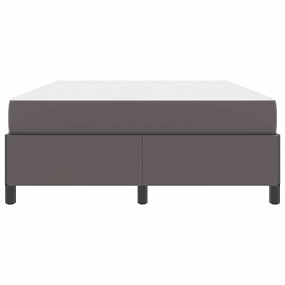 Sengeramme Med Madras Med Madras Grå 140 X 190 Cm Kunstlæder - Billede 6
