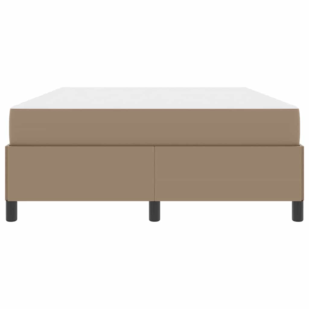 Sengeramme Med Madras Cappuccino 140 X 190 Cm Kunstlæder - Billede 6