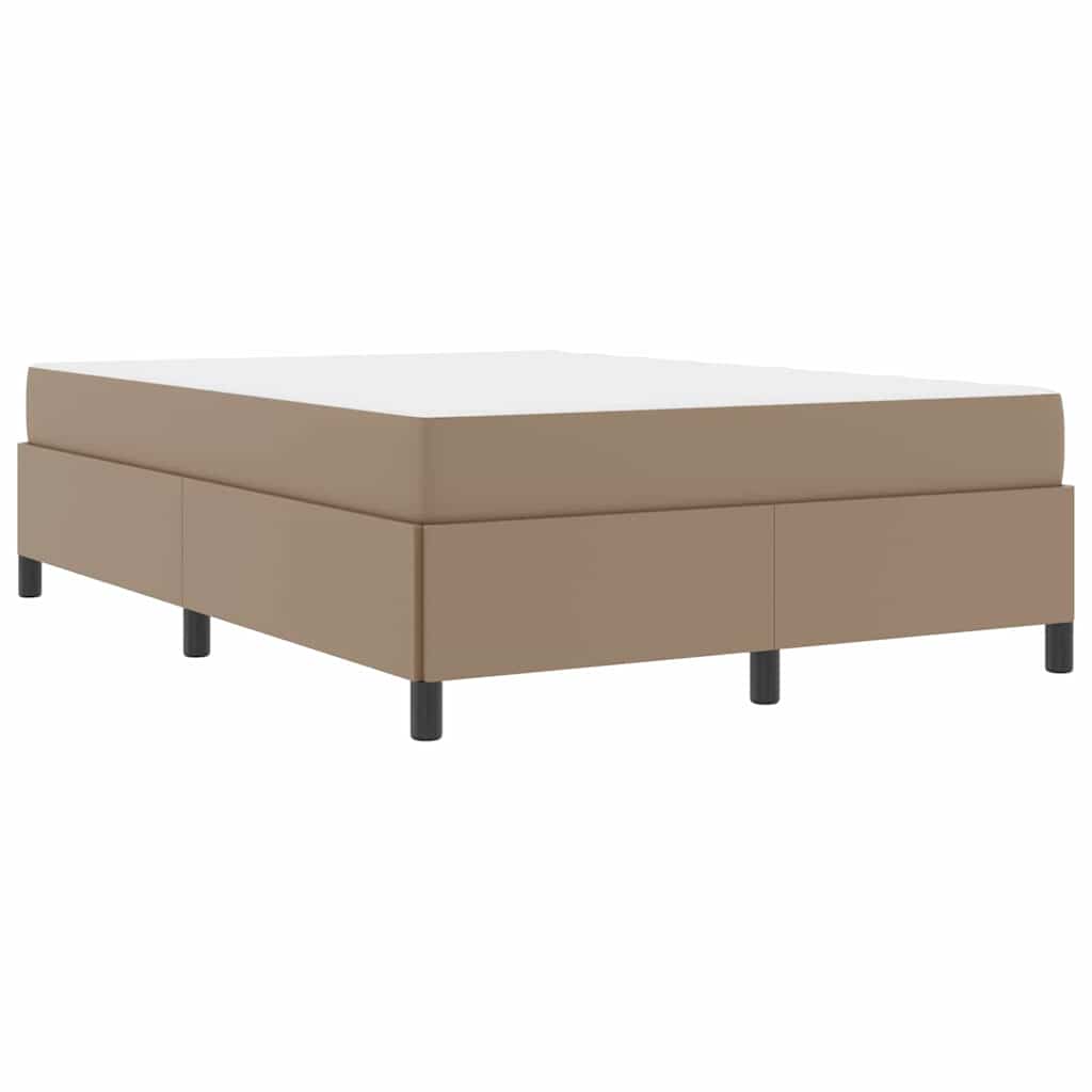 Sengeramme Med Madras Cappuccino 160 X 200 Cm Kunstlæder - Billede 2