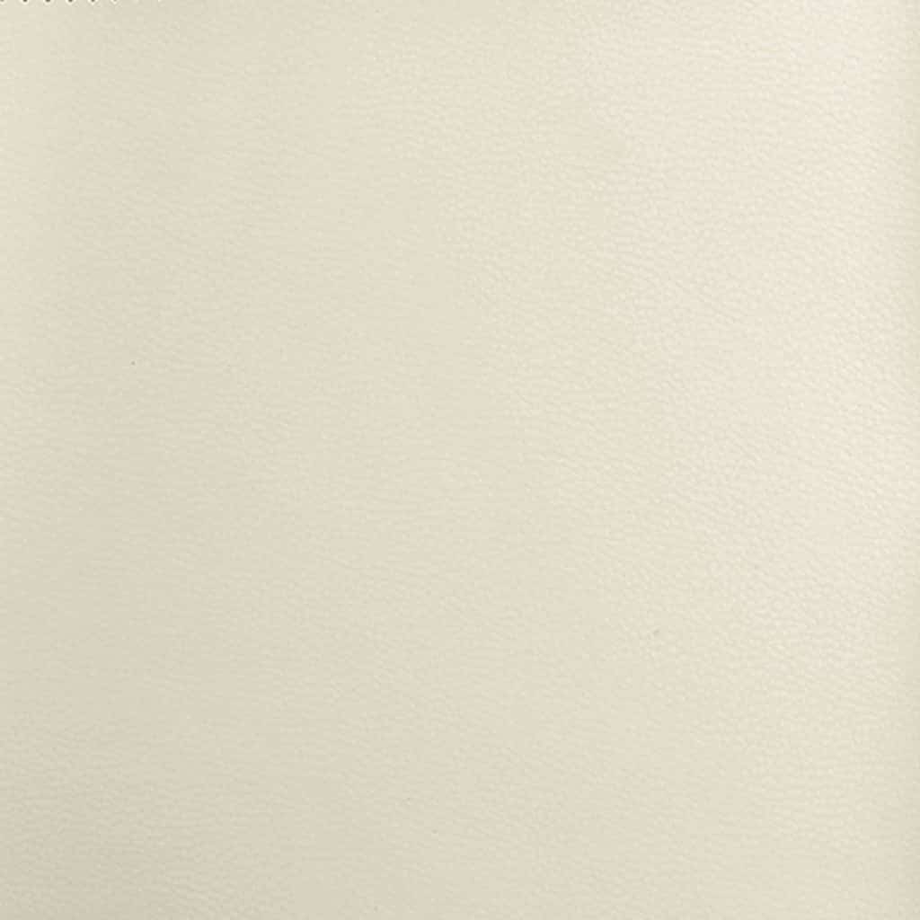 Sengeramme Med Madras Med Madras Creme 200 X 200 Cm Kunstlæder - Billede 11
