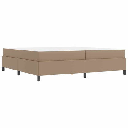 Sengeramme Med Madras Cappuccino 200 X 200 Cm Kunstlæder - Billede 8