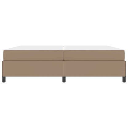 Sengeramme Med Madras Cappuccino 200 X 200 Cm Kunstlæder - Billede 6