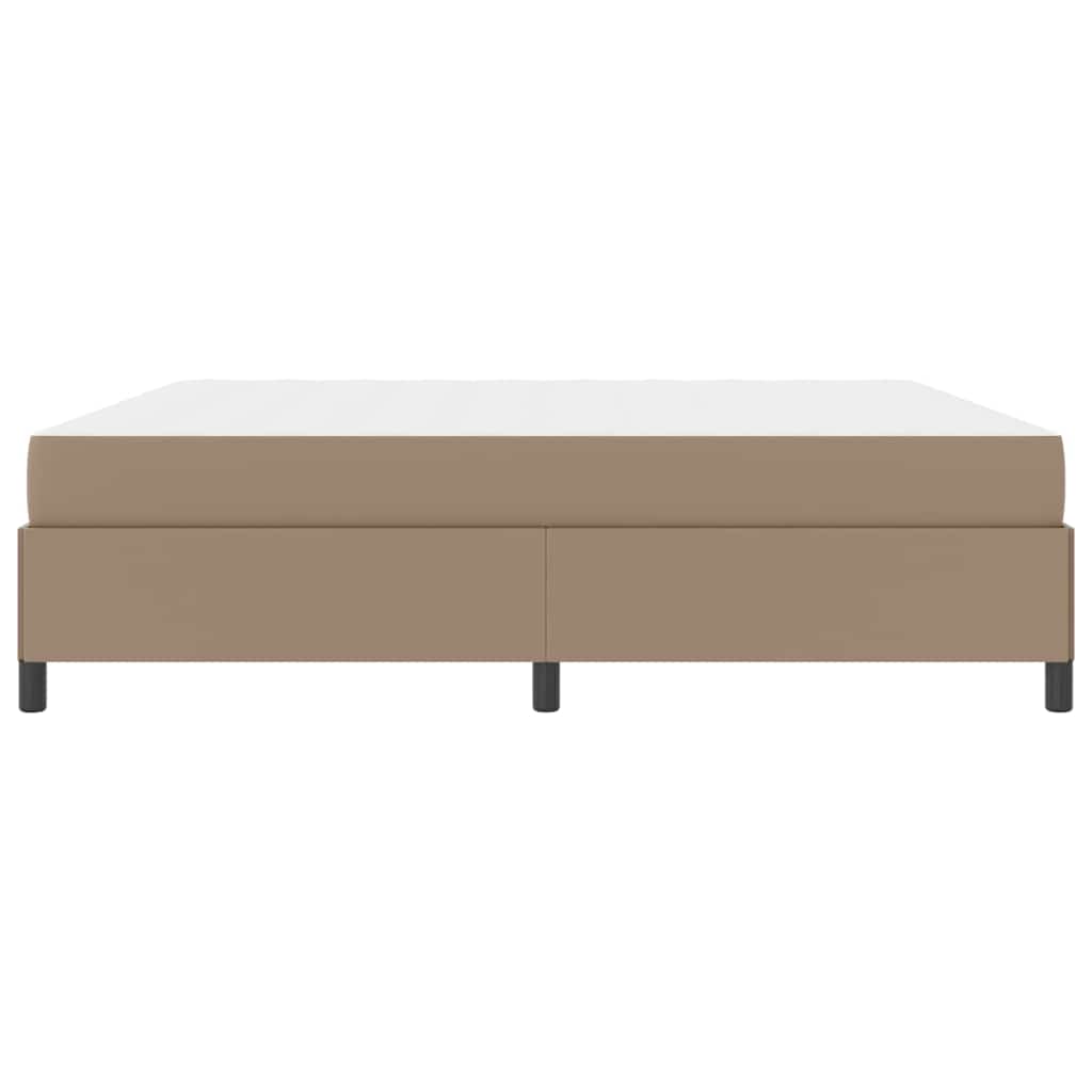 Sengeramme Med Madras Cappuccino 200 X 200 Cm Kunstlæder - Billede 7