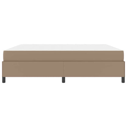 Sengeramme Med Madras Cappuccino 200 X 200 Cm Kunstlæder - Billede 7