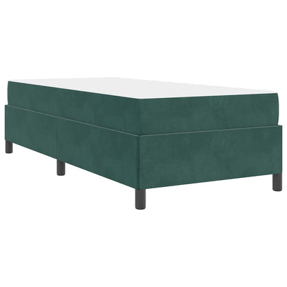 Sengestel Mørk Grøn Og Grøn Og Hvid 90 X 190 Cm Fløjl - Billede 11