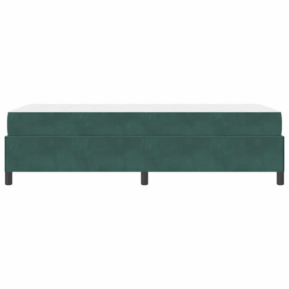 Sengestel Mørk Grøn Og Grøn Og Hvid 90 X 190 Cm Fløjl - Billede 8