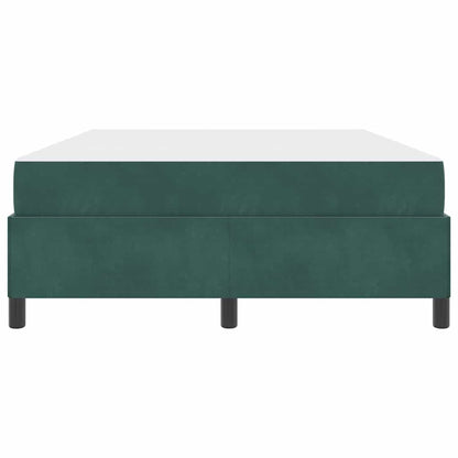 Sengestel Mørk Grøn Og Hvid Og Grøn 140 X 190 Cm Fløjl - Billede 6