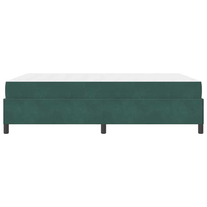 Sengestel Mørk Grøn Og Hvid Og Grøn 140 X 190 Cm Fløjl - Billede 7