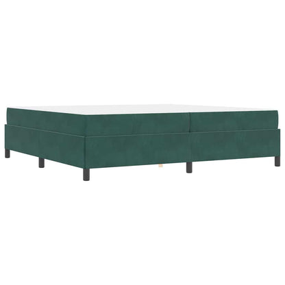 Sengestel Mørk Grøn Og Grøn Og Hvid 200 X 200 Cm Fløjl - Billede 8