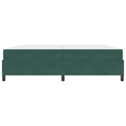 Sengestel Mørk Grøn Og Grøn Og Hvid 200 X 200 Cm Fløjl - Billede 6