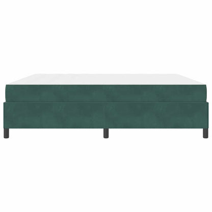Sengestel Mørk Grøn Og Grøn Og Hvid 200 X 200 Cm Fløjl - Billede 7